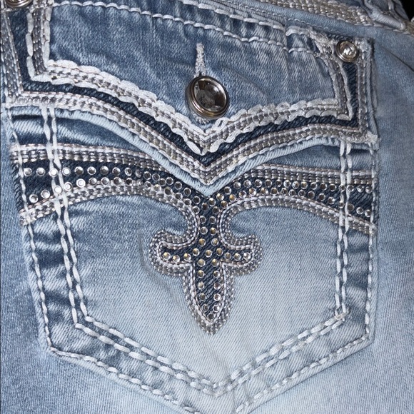 Rock Revival Light Blue Skinny Jeans - Picture 12 of 15